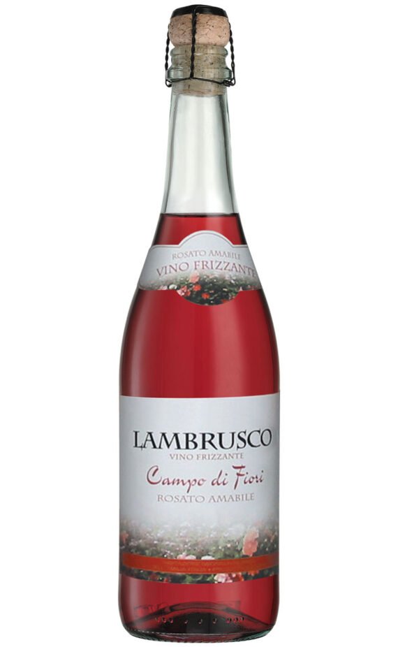 Vino lambrusco rosado