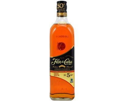 Botella de Ron Flor de Caña 5 Años 0.7L ron añejo de Nicaragua