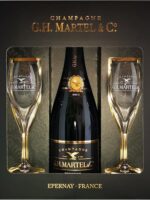 Est Champagne G.H Martel y Co 0.75L + 2 copas