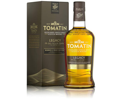 Botella de Whisky Tomatin Legacy single malt Highland Bourbon y Virgin Oak