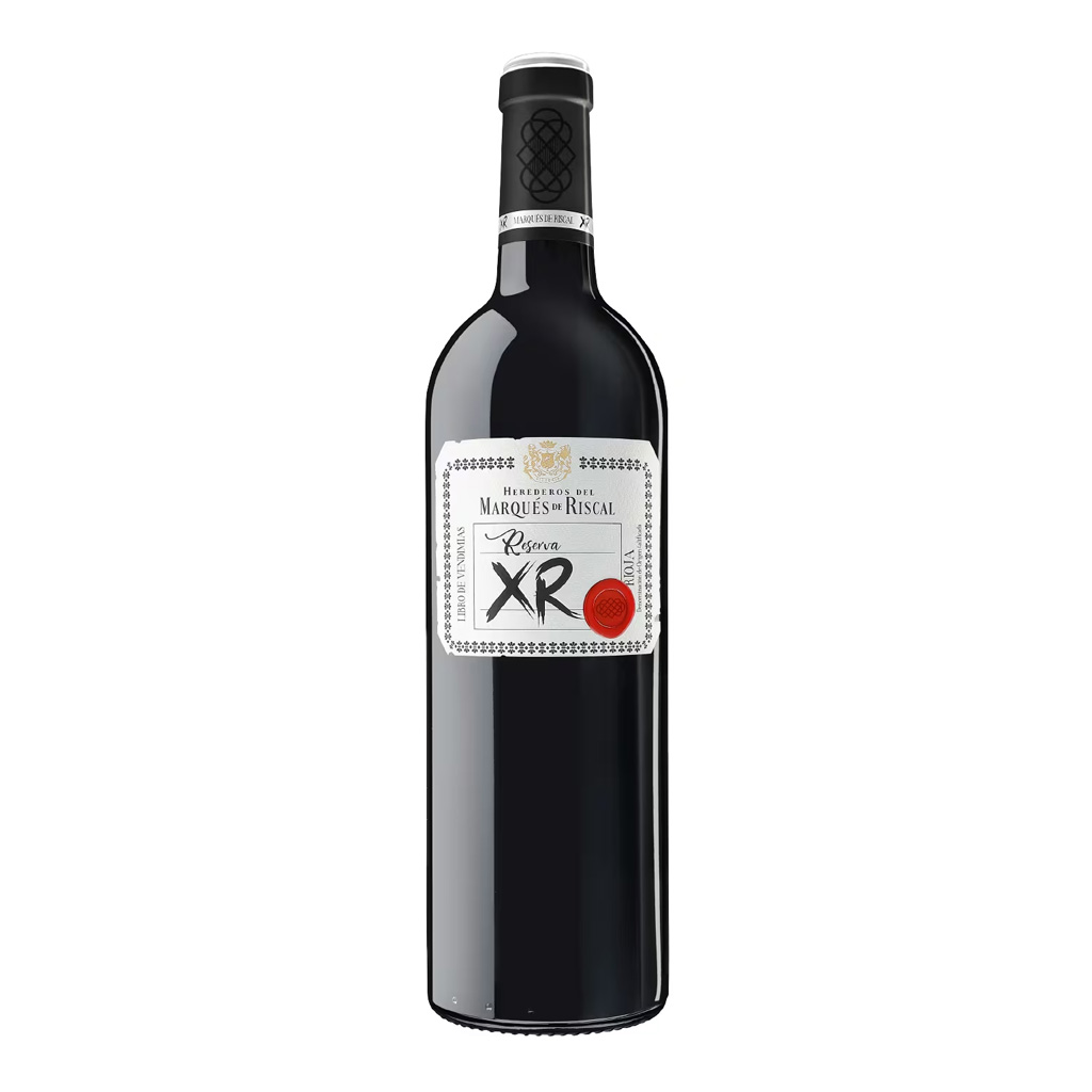 Botella de Marqués de Riscal XR 0.75L vino tinto Rioja Reserva premium