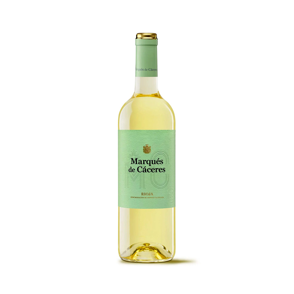Botella de vino blanco Marqués de Cáceres Rioja 0.75L.